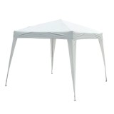 Pavilion pentru gradina/terasa, cadru metalic, material Oxford, pliabil, cu geanta, alb, 3x3x2.4 m, ART