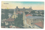 3020 - CERNAUTI, Bucovina, Panorama - old postcard, CENSOR - used - 1918, Circulata, Printata