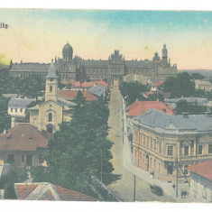 3020 - CERNAUTI, Bucovina, Panorama - old postcard, CENSOR - used - 1918