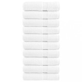 VidaXL Prosoape m&acirc;ini premium SOLUND 10 buc alb 50x100cm 600gsm