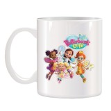 Cana alba personalizata Cafeneaua Bobitei, INOVATIX&reg;. 330ml