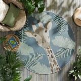 Cumpara ieftin Covor Eric Giraffe Outdoor Natural 160X160 cm, rotund, Flair Rugs