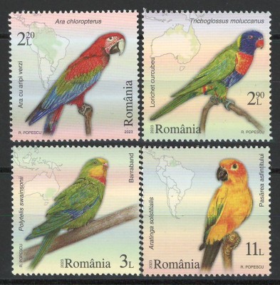 Romania 2023 LP 2427 Papagali foto