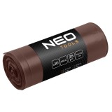 Saci de gunoi 120 L maro, 35 microni, LDPE, 10 bucati NEO TOOLS