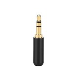 Mufa audio Premium slim JACK 2.5 mm Stereo tata contacte aurite carcasa metal