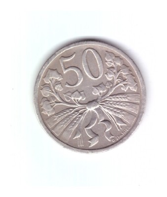 Moneda Cehoslovacia 50 haleru / haler 1931, stare foarte buna, curata foto