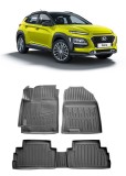 Cumpara ieftin Set Covorase Auto Cauciuc dedicate Hyundai Kona Versiunea Benzina (2017-2022), Umbrella