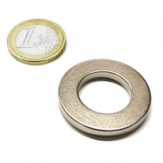 Magnet neodim inel Ø32/18 x 4 mm, putere 11 kg, N38