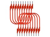 Cabluri de măsurare PEAKTECH P 7047 RED 50VAC 120VDC 10A 0,5m roșii
