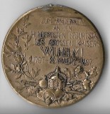 Medalie Zum Andenken an den Hundertsten Geburtstag von Kaiser Wilhelm I - Prusia, 1897, 38 mm, bronz, fara toarta