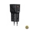 Incarcator Retea Yesido MC17 Travel 20W 3A 1 x USB-A - 1 x USB-C Negru
