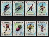 Timbre UMM AL QIWAIN 1968: Sport &amp; Jocurile Olimpice de Iarna - Serie Completa, Emis Arab Sharjah (Emiratele Arabe Unite)