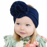 Bentita bleumarin lata cu floare (Marime Disponibila: 6-12 luni (Marimea 19