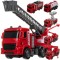 Set Camioane Pompieri 6 &icirc;n 1 &ndash; Vehicule de Jucărie cu Elemente Mobile, pentru Copii +3 Ani