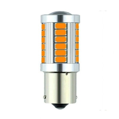 Bec Led Auto Techstar&amp;reg; BA15S, 1156, Galben, 12V, 660 lm foto