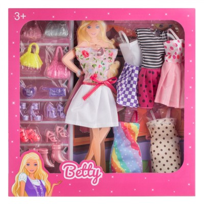 Set &amp;Icirc;mbrăcăminte și Accesorii Păpuși, Multicolor, 6 Rochii, 3+ Ani foto