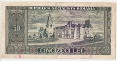 ROMANIA 50 lei 1966 VF foto