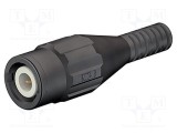 Conector BNC soclu negru crimpat ST&Auml;UBLI 5-40&deg;C mamă