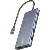 Hub USB-C Anker PowerExpand, 1 x USB-A 3.2 - 2 x USB-A - 2 x USB-C - 1 x Display Port - 1 x HDMI - 1 x Jack 3.5mm - 1 x RJ45 - 1 x SD - 1 x microSD, G