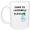 Cana alba personalizata &quot;Cana cu lacrimile elevilor&quot;, INOVATIX&reg;. 330ml, Oem