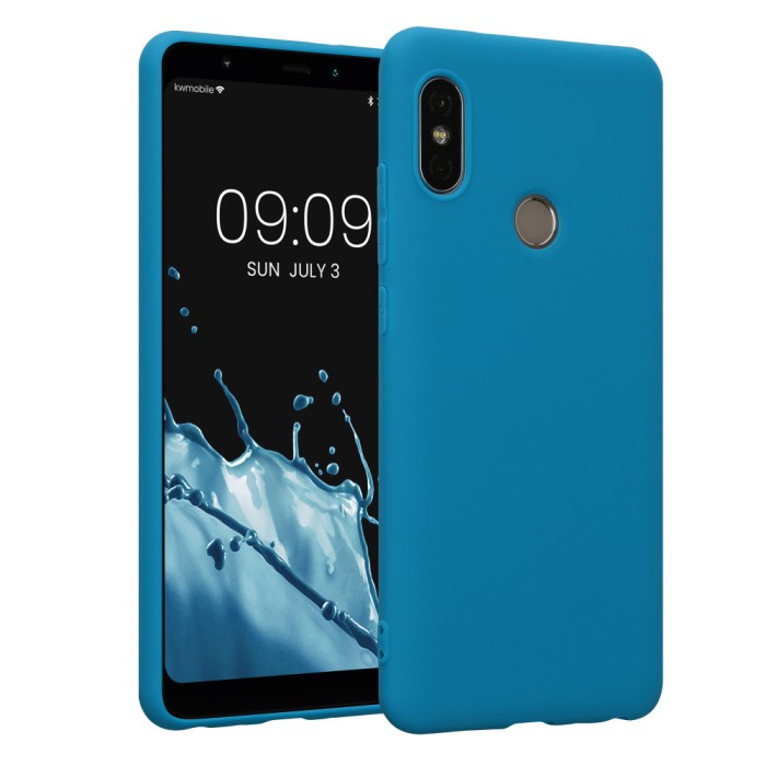 Husa Kwmobile pentru Xiaomi Redmi Note 5/Redmi Note 5 Pro, Silicon, Albastru, 44664.224