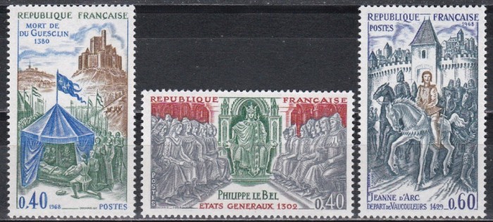 Franta 1968 - Istoria Frantei, MNH