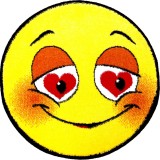 Cumpara ieftin Covor Rotund Camera Copii Model Love Smile 11082-150, Marime 67 x 67 cm, Galben, Inaltime Fir 9 mm, Antialergic, Polipropilena, Gradinita, Cresa, Loc