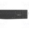 Kit birou NATEC negru wireless USB A, tastatură și mouse optic, rază 10m, layout US