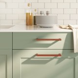 vidaXL M&acirc;nere de dulap, 10 buc., bronz, 192 mm, oțel inoxidabil