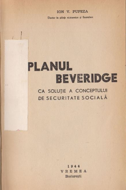 Planul Beveridge - Ion V. Pupeza