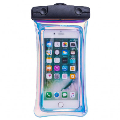 Husa subacvatica Holografica Waterproof Flippy, Snowproof, Universala, Impermeabila, cu Snur, pentru telefon sau documente, Negru foto