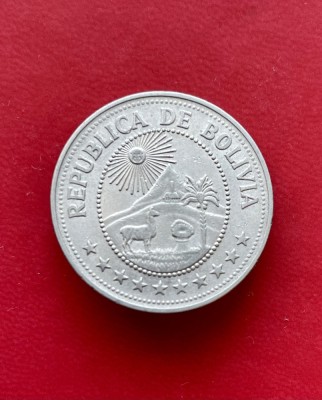 Moneda Bolivia 1976 foto