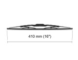 Lamela stergator 410mm/16in Alfa Romeo, Audi, Chevrolet, Citroen, Dacia, Fiat, Ford, Hyundai, Kia, Lancia, Lexus, Mazda, Mercedes, Nissan, Opel, Peug