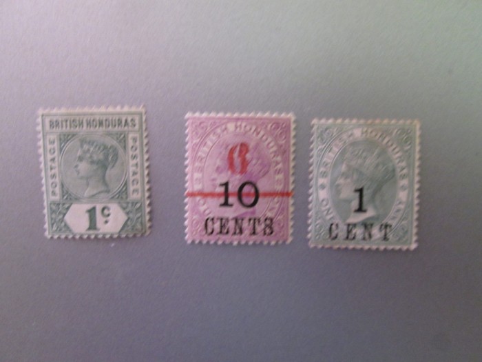 BRITISH HONDURA REGINA VICTORIA SUPRATIPAR MH=230