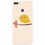Husa silicon pentru Huawei Y9 2018, Flat Minimal Cute Bird Illustration