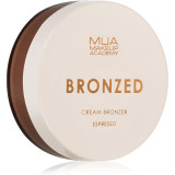 MUA Makeup Academy Bronzed crema Bronzant&atilde; culoare Espresso 14 g