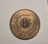 Medalie Societatea Concordia Romana Bucuresti 1880 - Expozitiunea de Arte si Industrii Romane