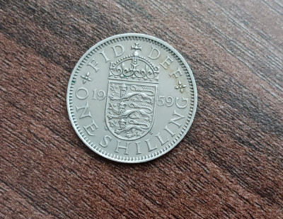 M3 C50 - Moneda foarte veche - Anglia - one shilling - 1959 foto