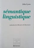 Carte Semantique linguistique - John Lyons - Limba Franceza