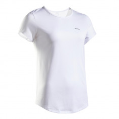 Tricou cu guler rotund Tenis Dry Essentiel 100 Alb Damă