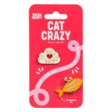 Cumpara ieftin Set insigna si medalion pentru zgarda pisicii - Cat Crazy | Wild &amp; Wolf