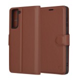 Husa pentru Samsung Galaxy S21 FE 5G - Techsuit Leather Folio - Brown