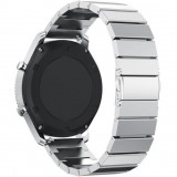 Cumpara ieftin Curea pentru Smartwatch Samsung Galaxy Watch 4, Watch 4 Classic, Gear S2, iUni 20 mm Otel Inoxidabil Silver Link Bracelet