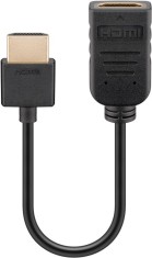 Cablu adaptor HDMI tata - HDMI mama 10cm v2.0 4K Ultra HD 2160p 60Hz Goobay 49979