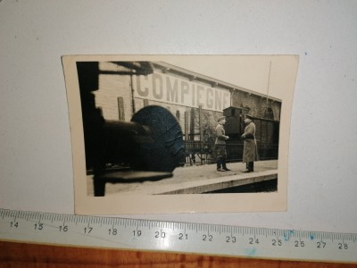 FOTOGRAFIE VECHE MILITARI -COMPIEGNE foto