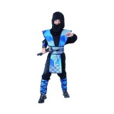 Costum carnaval Blue Ninja pentru copii 5- 6 ani (110/ 120 cm)