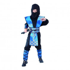 Costum carnaval Blue Ninja pentru copii 5- 6 ani (110/ 120 cm)