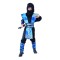 Costum carnaval Blue Ninja pentru copii 5- 6 ani (110/ 120 cm)