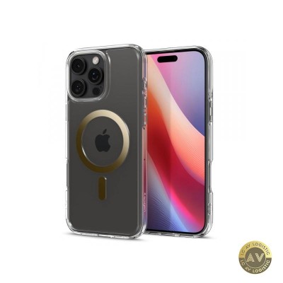 Husa MagSafe pentru Apple iPhone 16 Pro Max Spigen Ultra Hybrid Aurie ACS08001 foto