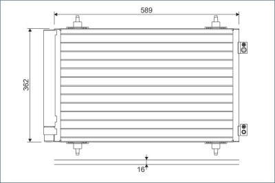 VALEO 814366 Condensator, climatizare foto